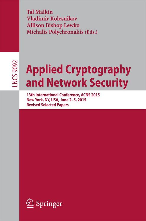 Produktbild: Applied Cryptography and Network Security