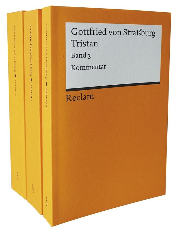 Produktbild: Tristan. Band 1&ndash;3. Mittelhochdeutsch/Neuhochdeutsch