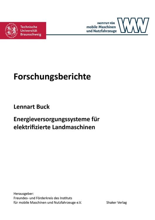 Produktbild: Energieversorgungssysteme f&uuml;r elektrifizierte Landmaschinen