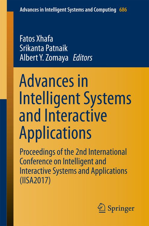 Produktbild: Advances in Intelligent Systems and Interactive Applications