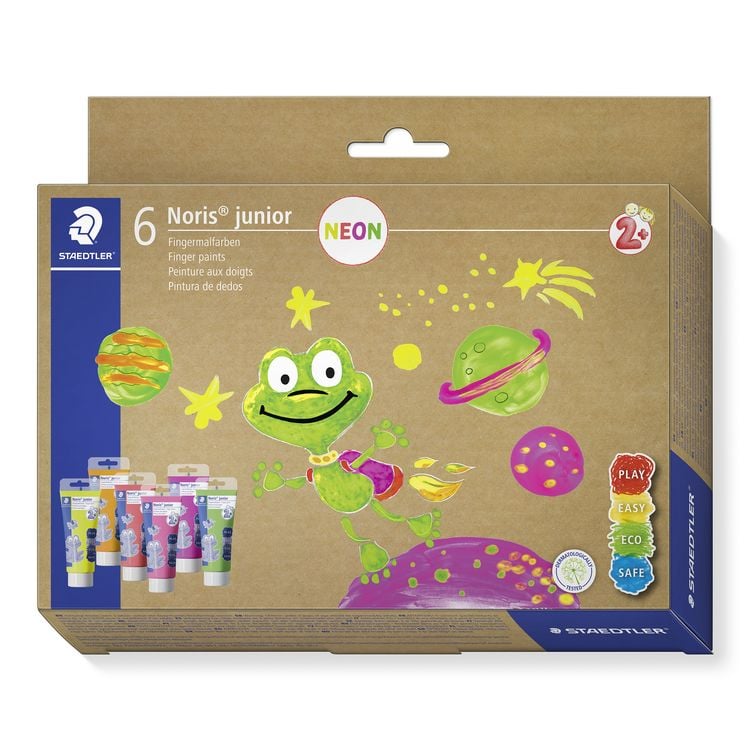 Produktbild: STAEDTLER Noris junior 881 Fingermalfarben, Set Neon, 8816F C6