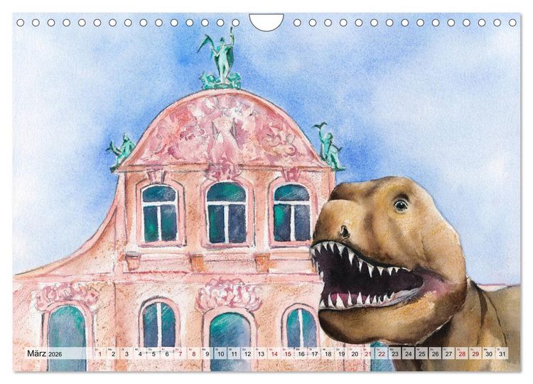 Produktbild: Frankfurt in Aquarell (Wandkalender 2026 DIN A4 quer), CALVENDO Monatskalender