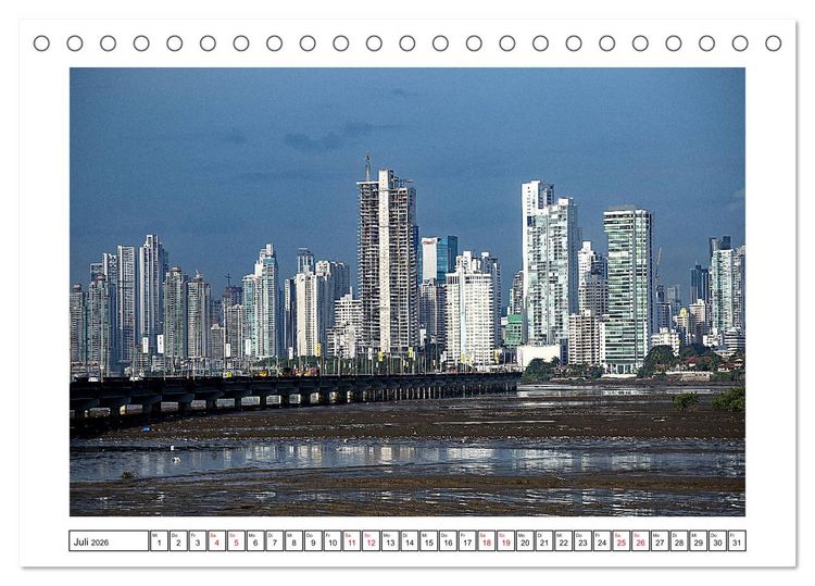 Produktbild: Panama - Streifz&uuml;ge durch atemberaubende K&uuml;sten-, Berg- und Stadtlandschaften (Tischkalender 2026 DIN A5 quer), CALVENDO Monatskalender