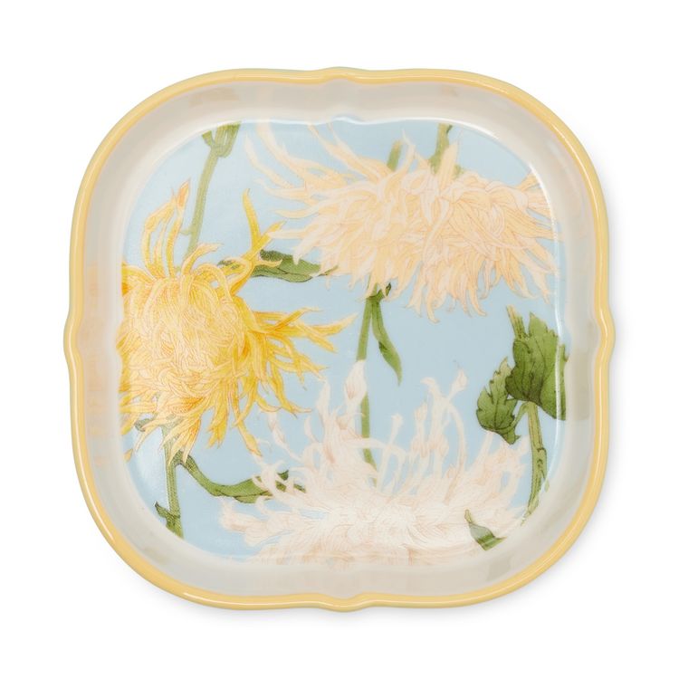 Produktbild: Dekoteller Chrysanthemen