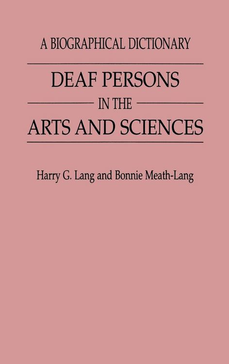Produktbild: Deaf Persons in the Arts and Sciences