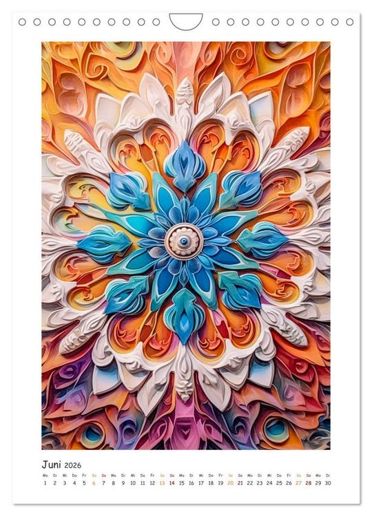 Produktbild: Zauberhafte Mandalas (Wandkalender 2026 DIN A4 hoch), CALVENDO Monatskalender