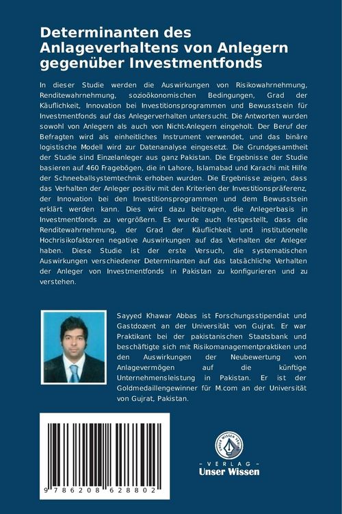 Produktbild: Determinanten des Anlageverhaltens von Anlegern gegen&uuml;ber Investmentfonds