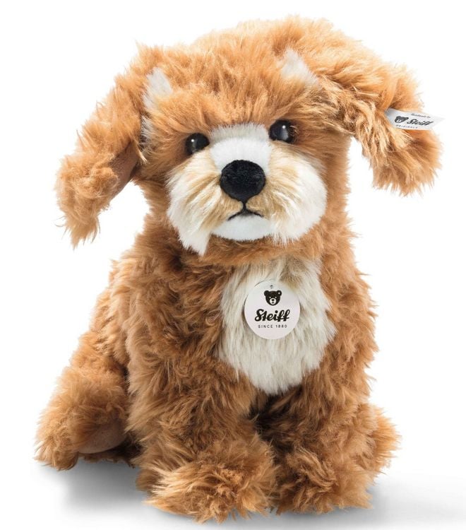 Produktbild: Steiff 076909 - Curlie Cockapoo, sitzend, hellbraun, Pl&uuml;sch, 24 cm