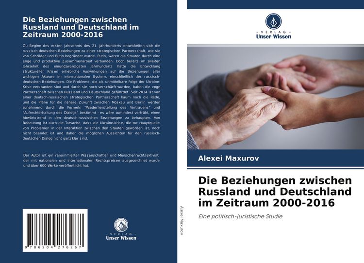 Produktbild: Die Beziehungen zwischen Russland und Deutschland im Zeitraum 2000-2016