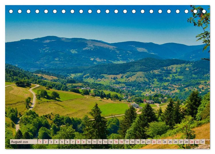 Produktbild: Vogesen - wundersch&ouml;n (Tischkalender 2026 DIN A5 quer), CALVENDO Monatskalender