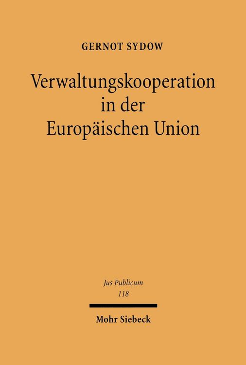 Produktbild: Verwaltungskooperation in der Europ&auml;ischen Union