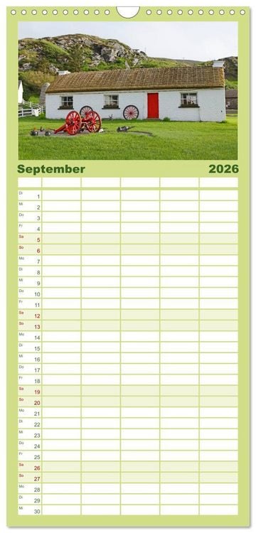 Produktbild: Familienplaner 2026 - Traumhaftes Irland mit 5 Spalten (Wandkalender, 21 x 45 cm) CALVENDO