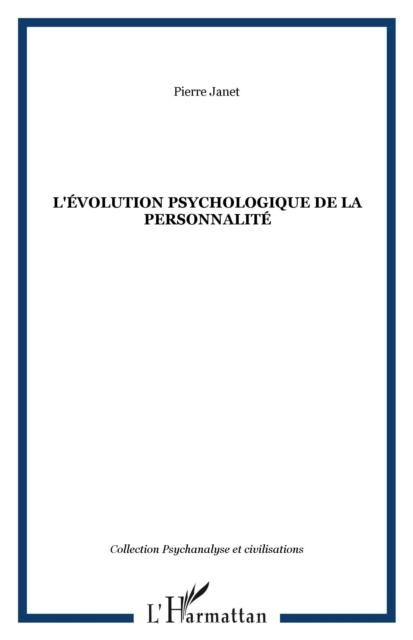 Produktbild: Evolution psychologique de lapersonnal