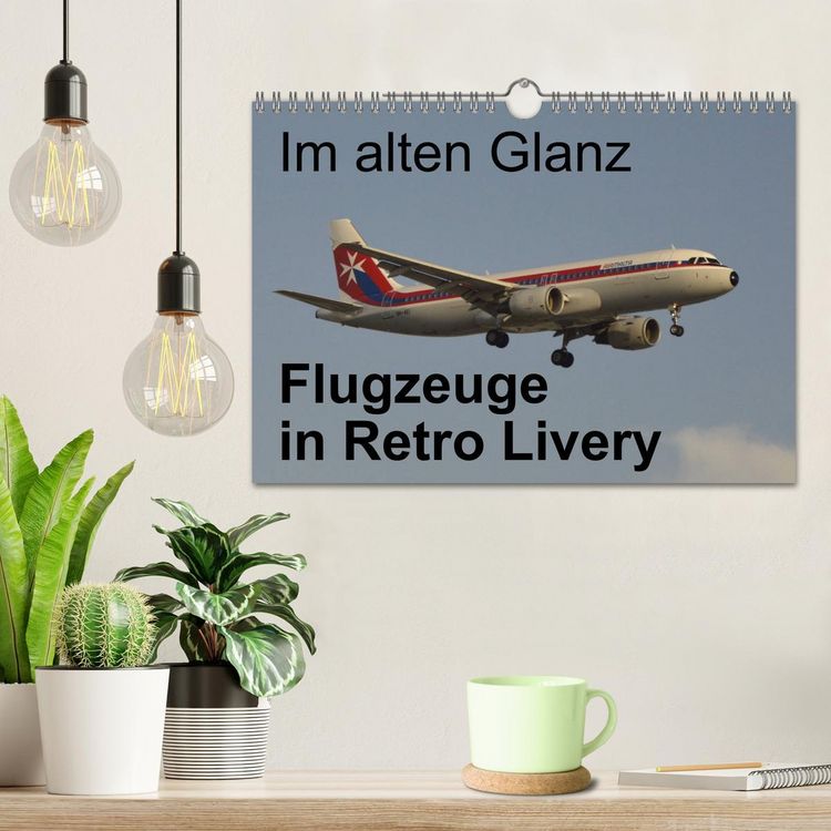Produktbild: Im alten Glanz: Flugzeuge in Retro Livery (Wandkalender 2026 DIN A4 quer), CALVENDO Monatskalender