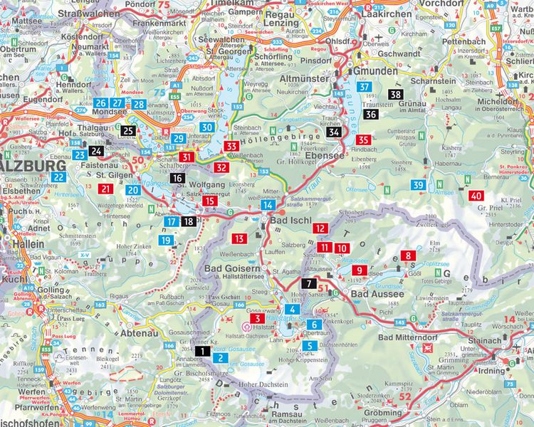 Produktbild: Freytag & berndt Wanderatlas Salzkammergut, 1:40.000