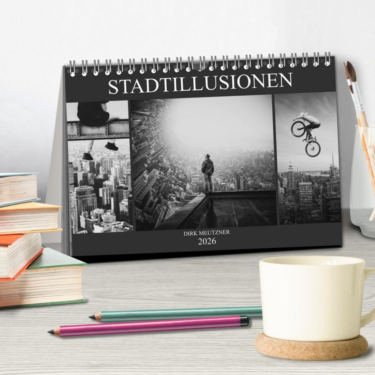 Produktbild: Stadtillusionen (Tischkalender 2026 DIN A5 quer), CALVENDO Monatskalender