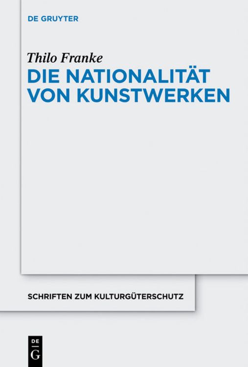 Produktbild: Die Nationalit&auml;t von Kunstwerken