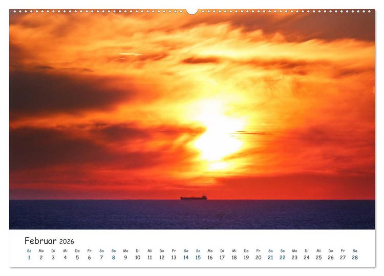 Produktbild: S&uuml;dost R&uuml;gen 2026 (hochwertiger Premium Wandkalender 2026 DIN A2 quer), Kunstdruck in Hochglanz