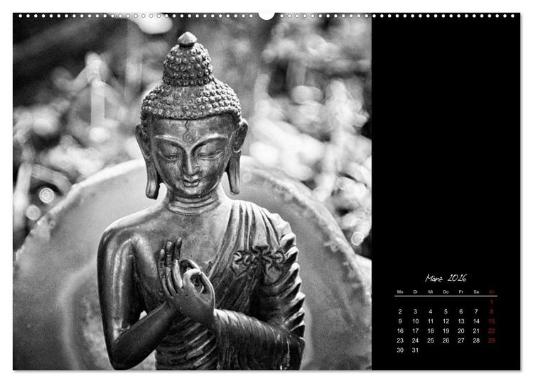 Produktbild: Worte des Buddha 2026 (hochwertiger Premium Wandkalender 2026 DIN A2 quer), Kunstdruck in Hochglanz