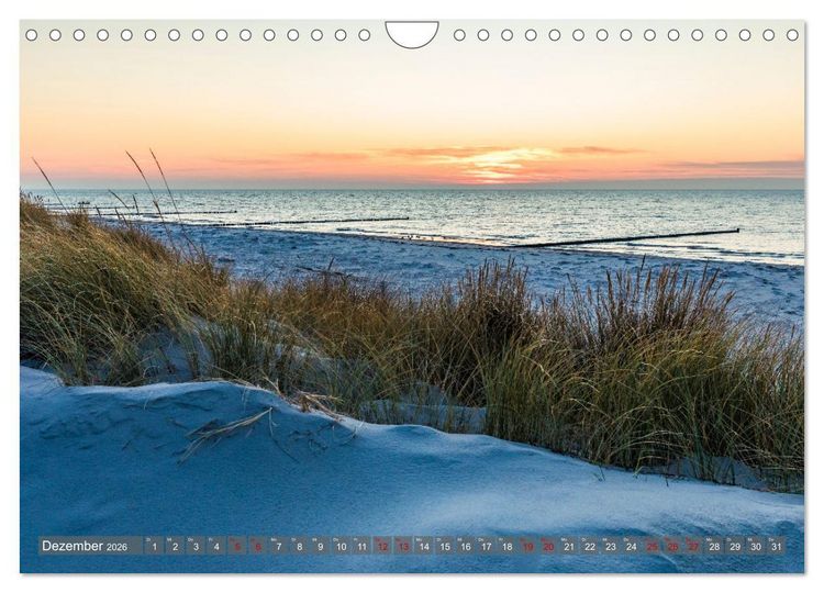 Produktbild: OSTSEEK&Uuml;STE Sehnsuchtsorte in Mecklenburg-Vorpommern (Wandkalender 2026 DIN A4 quer), CALVENDO Monatskalender