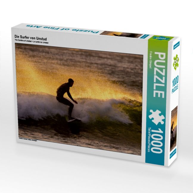 Produktbild: CALVENDO Puzzle Die Surfer von Unstad | 1000 Teile Lege-Gr&ouml;&szlig;e 64x48cm Foto-Puzzle f&uuml;r gl&uuml;ckliche Stunden