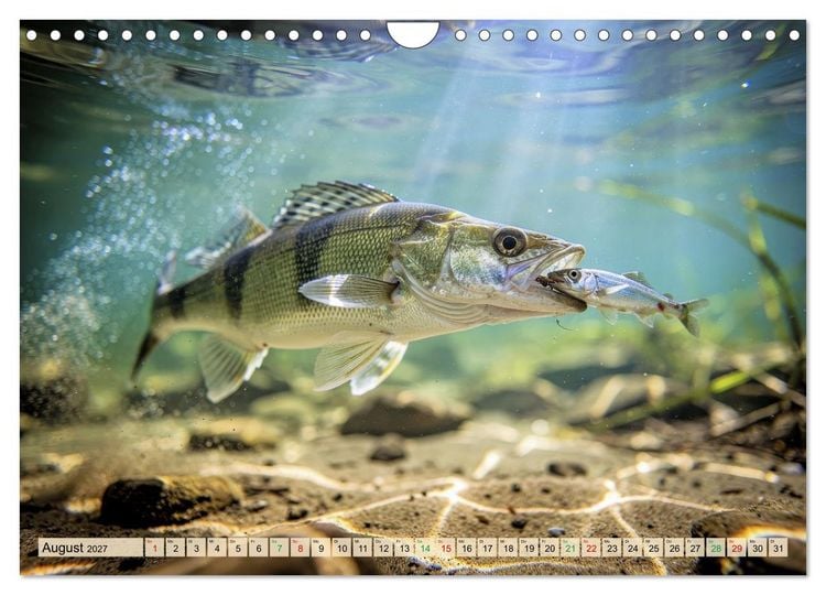 Produktbild: Talsperren - Raubfische (Wandkalender 2027 DIN A4 quer), CALVENDO Monatskalender