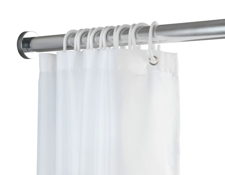 Produktbild: Teleskop-Duschstange Mod. Luz 70 - 115 cm, Chrom, ausziehbare Duschvorhangstange aus rostfreiem