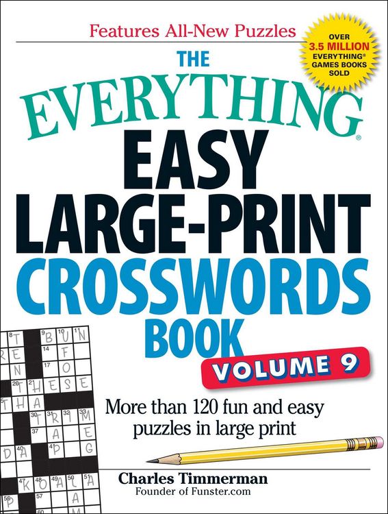 Produktbild: The Everything Easy Large-Print Crosswords Book, Volume 9