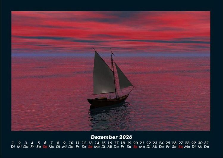 Produktbild: Boote und Segelschiffe 2026 Fotokalender DIN A4