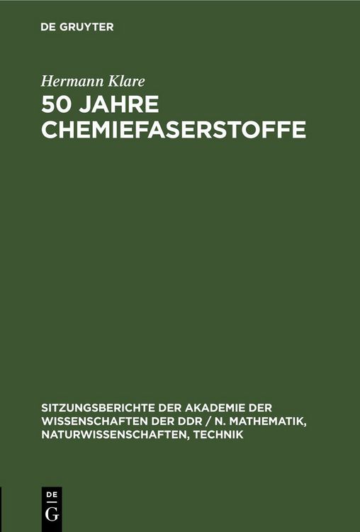 Produktbild: 50 Jahre Chemiefaserstoffe