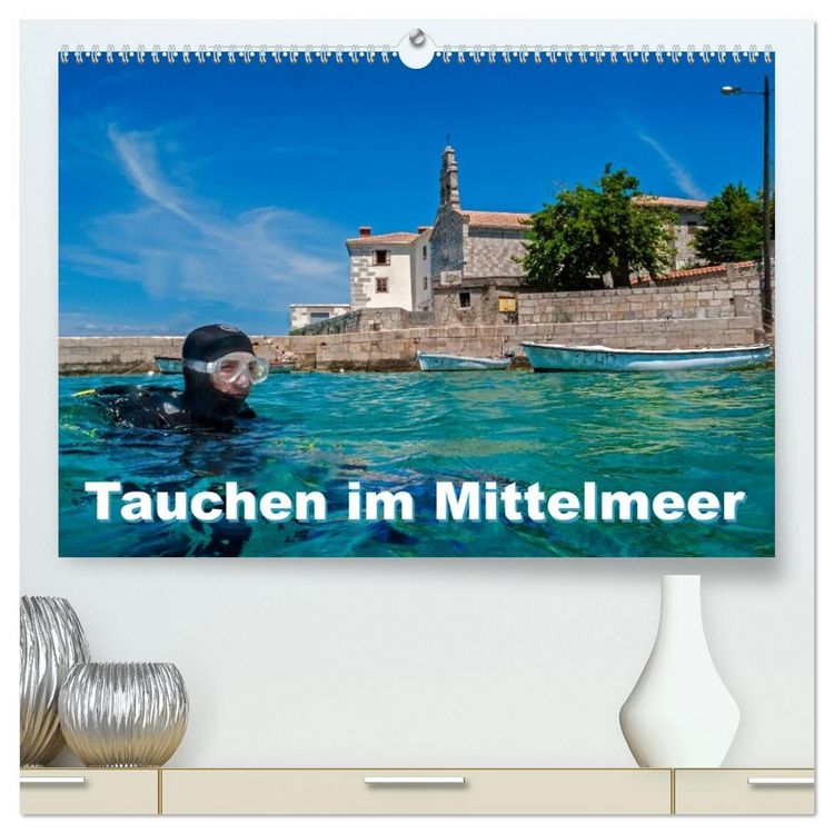 Produktbild: Tauchen im Mittelmeer (hochwertiger Premium Wandkalender 2026 DIN A2 quer), Kunstdruck in Hochglanz