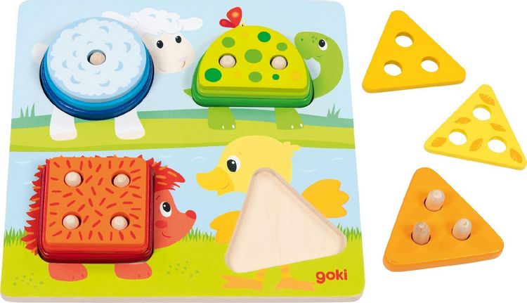 Produktbild: Farb- und Formensortierbrett Tiere