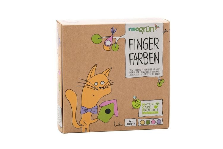 Produktbild: neogr&uuml;n Fingerfarben 4er Set Luka