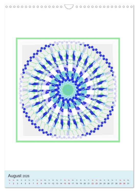Produktbild: Transluzent-Mandalas (Wandkalender 2026 DIN A3 hoch), CALVENDO Monatskalender