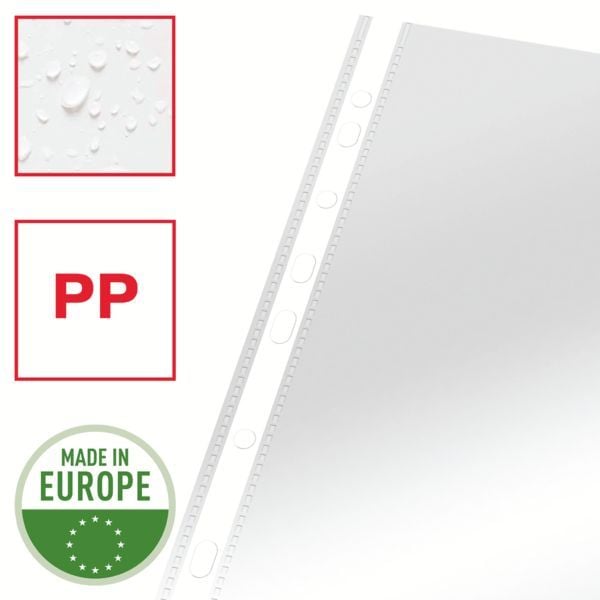 Produktbild: LEITZ Prospekth&uuml;llen Standard 60&micro; glasklar DIN A4 50 st&uuml;ck