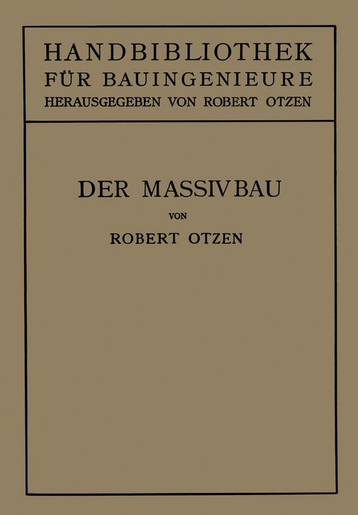 Produktbild: Der Massivbau