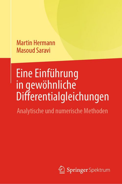 Produktbild: Eine Einf&uuml;hrung in gew&ouml;hnliche Differentialgleichungen
