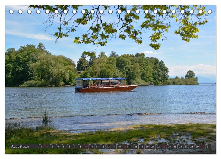 Produktbild: Starnberger See - Auf den Spuren von Ludwig II. und Sisi (Tischkalender 2026 DIN A5 quer), CALVENDO Monatskalender