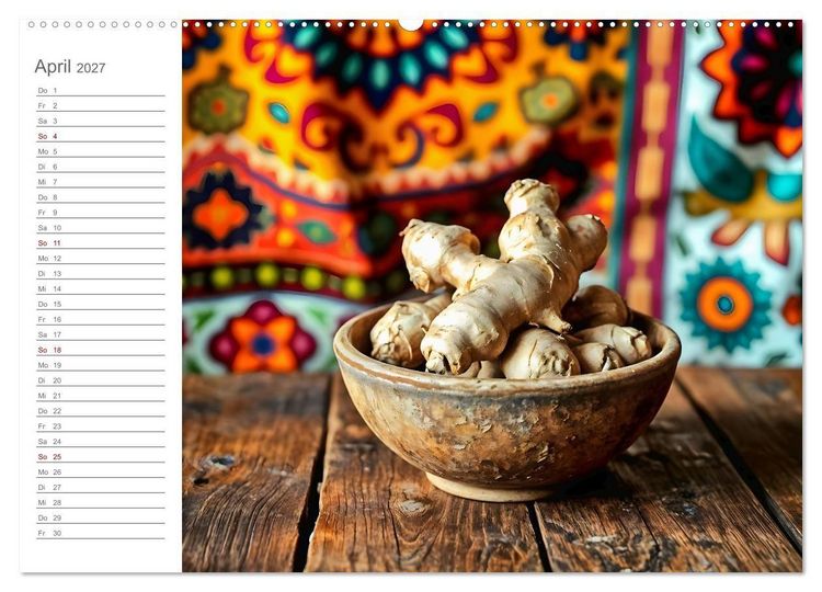 Produktbild: Superfood Vitality - Die Kraft der Superfoods in KI-Bildern (Wandkalender 2027 DIN A2 quer), CALVENDO Monatskalender