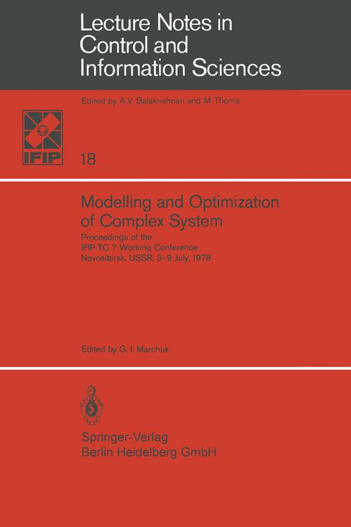 Produktbild: Modelling and Optimization of Complex System