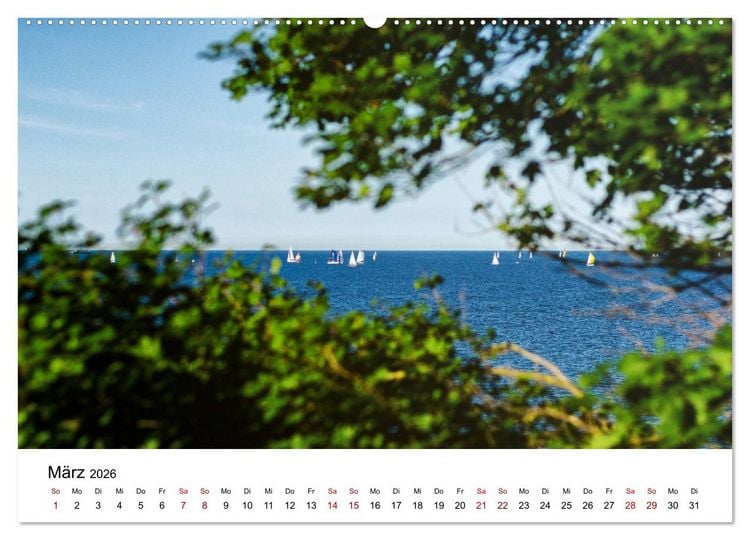 Produktbild: Schleswig-Holstein in 365 Farben (hochwertiger Premium Wandkalender 2026 DIN A2 quer), Kunstdruck in Hochglanz