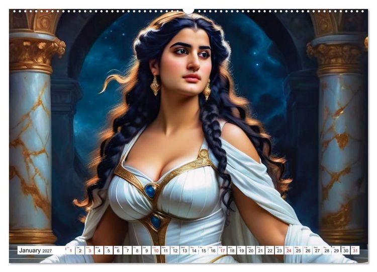 Produktbild: Dark Eyes and Deep Emotions, Adelina&rsquo;s Mysterious World (Wall Calendar 2027 DIN A2 landscape), CALVENDO 12 Month Wall Calendar