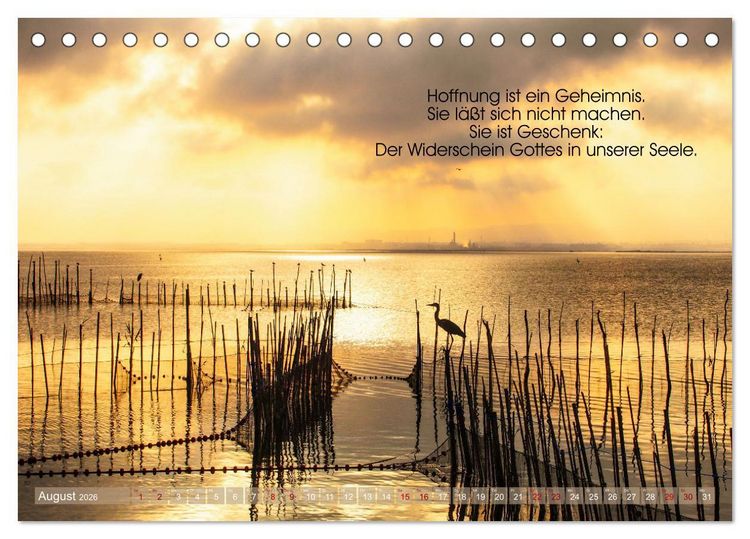 Produktbild: Funken der Hoffnung (Tischkalender 2026 DIN A5 quer), CALVENDO Monatskalender