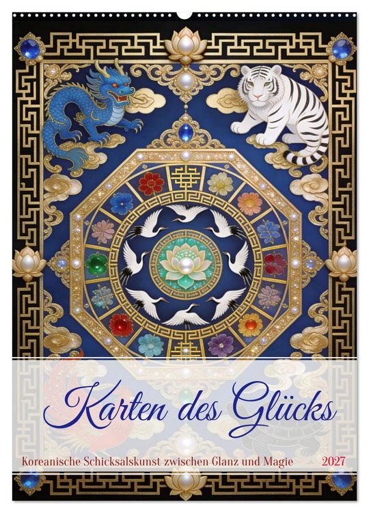 Produktbild: Karten des Gl&uuml;cks (Wandkalender 2027 DIN A2 hoch), CALVENDO Monatskalender