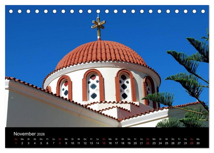 Produktbild: Griechenland - Insel Kreta (Tischkalender 2026 DIN A5 quer), CALVENDO Monatskalender