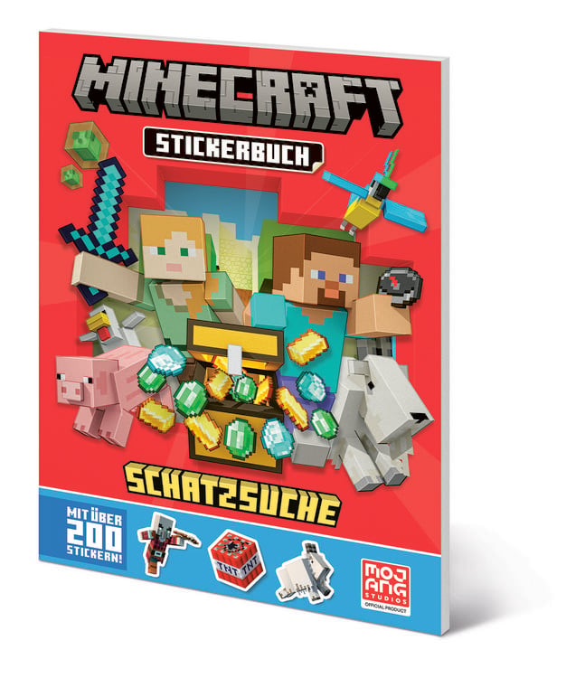 Produktbild: Minecraft Stickerbuch Schatzsuche