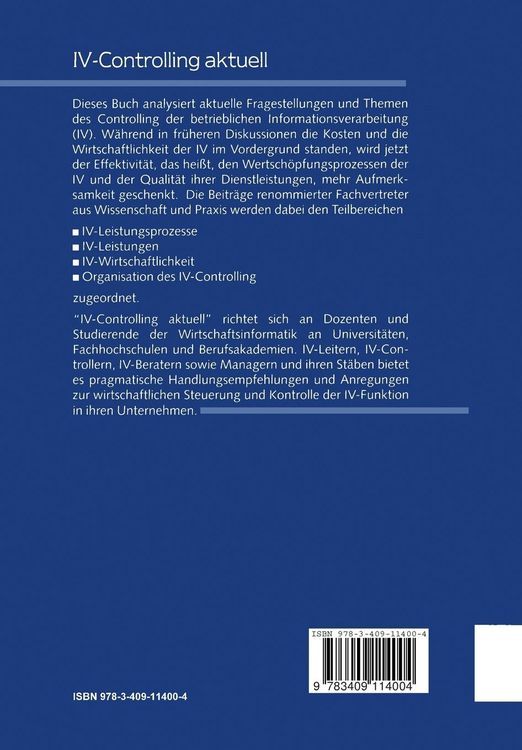 Produktbild: IV-Controlling aktuell