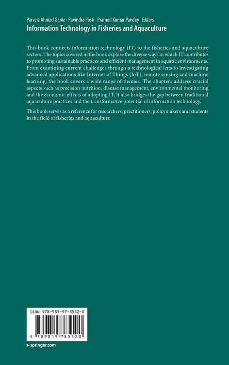Produktbild: Information Technology in Fisheries and Aquaculture