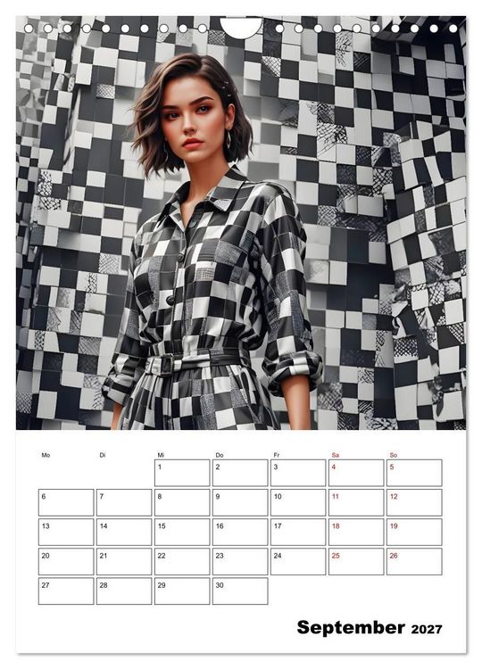 Produktbild: Schachspiel der Mode (Wandkalender 2027 DIN A4 hoch), CALVENDO Monatskalender