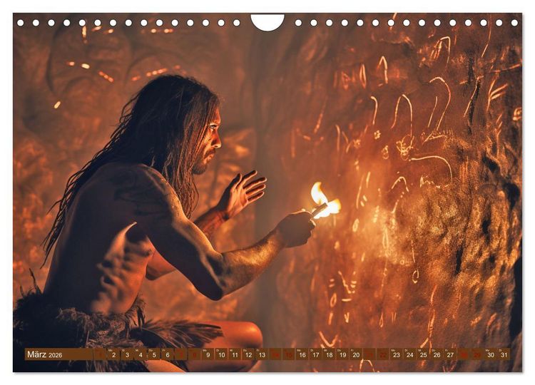 Produktbild: Steinzeit Galerie (Wandkalender 2026 DIN A4 quer), CALVENDO Monatskalender